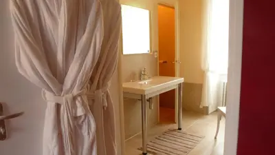 Salle de bains dans l'établissement Villa Mons