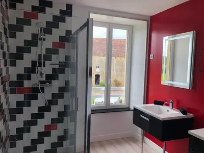 Plan de l'établissement Gîte avec jardin à 1,5 km des plages du débarquement