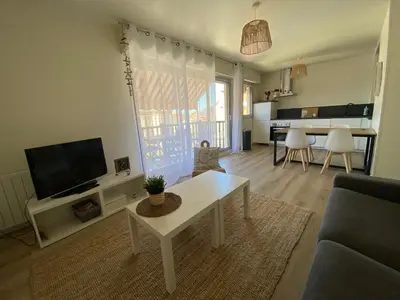 Télévision ou salle de divertissement dans l'établissement Hyper Centre - 2 PIÈCES tout confort - Terrasse - ascenseur -
