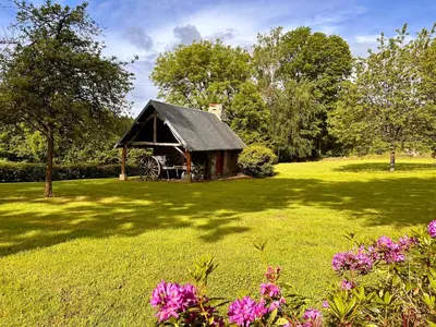 Jardin de l'établissement Gîte du Rochelu 4 Étoiles 5000 m2 of Garden, near to Mont Saint Michel & Granville island