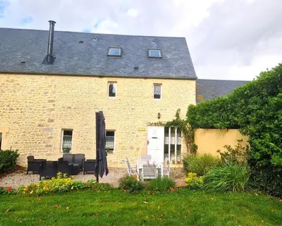 Jardin de l'établissement Domaine de Houtteville - Gîtes - Omaha Beach Normandy