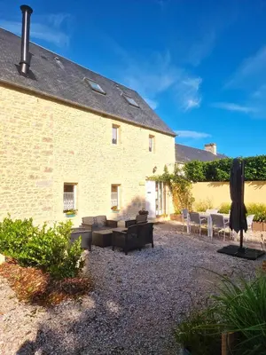 Jardin de l'établissement Domaine de Houtteville - Gîtes - Omaha Beach Normandy