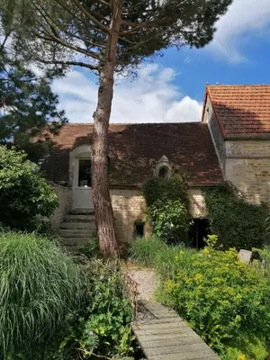 Jardin de l'établissement Le gîte du moulin de La Malposte