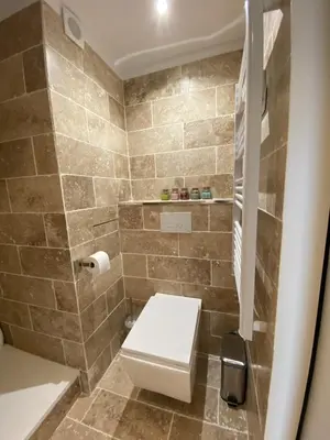Salle de bains dans l'établissement Appartement Vue Mer - Cabourg - Normandie