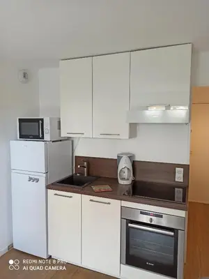 Cuisine ou kitchenette dans l'établissement MON CABOURG PLAGE