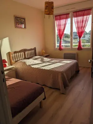 Un ou plusieurs lits dans un hébergement de l'établissement Maison centre de Barfleur