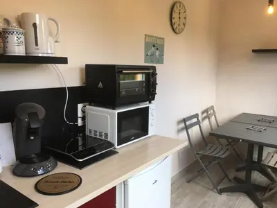 Cuisine ou kitchenette dans l'établissement Le Clos de l'Abré