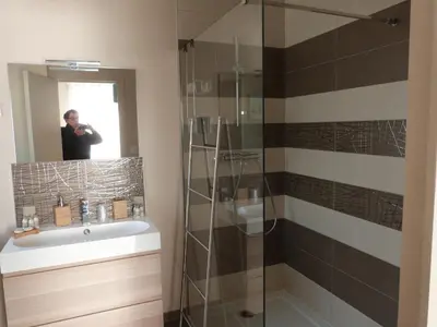 Salle de bains dans l'établissement Le Clos de l'Abré