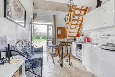 Cuisine ou kitchenette dans l'établissement Gite Barbey