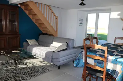 Coin salon dans l'établissement LES SALINES 47A Gîte touristique 3 étoiles
