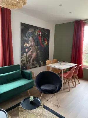 Coin salon dans l'établissement Villa saint Louis 3