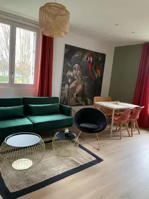 Coin salon dans l'établissement Villa saint Louis 3