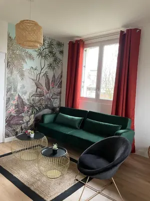 Coin salon dans l'établissement Villa saint Louis 3