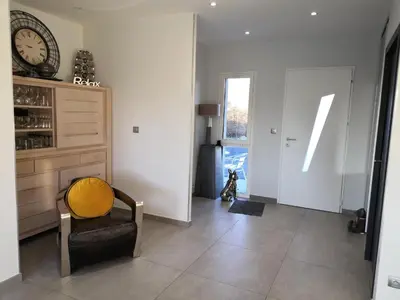 Coin salon dans l'établissement Gîte Villa le 29