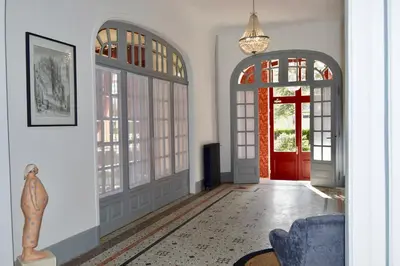 Coin salon dans l'établissement Chambres d'Hôtes Le Clos des Marronniers