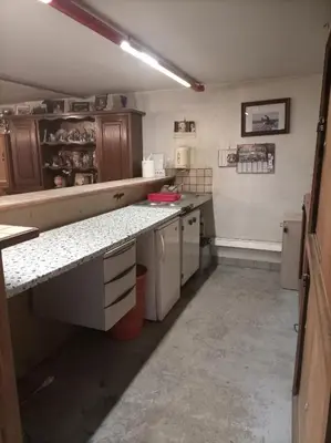 Cuisine ou kitchenette dans l'établissement La Baronnerie