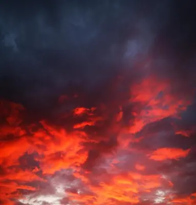 Lever ou coucher de soleil vu de la maison de vacances ou à proximité