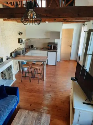 Cuisine ou kitchenette dans l'établissement Le Delax