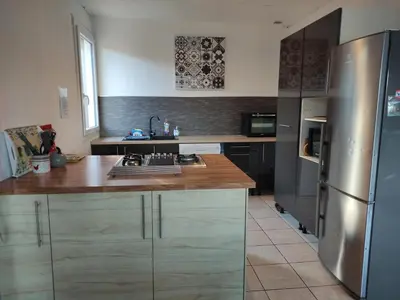 Cuisine ou kitchenette dans l'établissement REPERE D'ALL