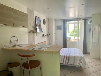 Cuisine ou kitchenette dans l'établissement Studio indépendant avec jardin privatif