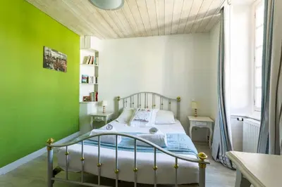 Un ou plusieurs lits dans un hébergement de l'établissement Ker Roz - Belle maison 3 chambres- Proche Mer-Port