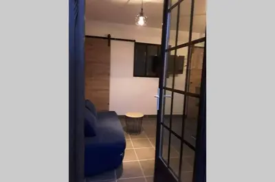Coin salon dans l'établissement Gîte à la campagne 2