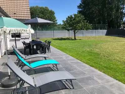 Jardin de l'établissement Maison proximité Golf et plage de Bréville sur Mer