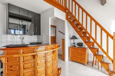 Cuisine ou kitchenette dans l'établissement Appartement Sémaphore - Welkeys