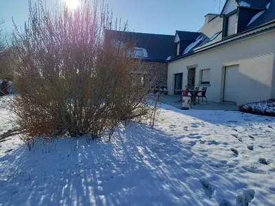 L'établissement Chambres d'hôtes La Rive - Le Mont Saint Michel en hiver