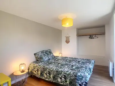 Un ou plusieurs lits dans un hébergement de l'établissement Maison 6 pers proche centre ville