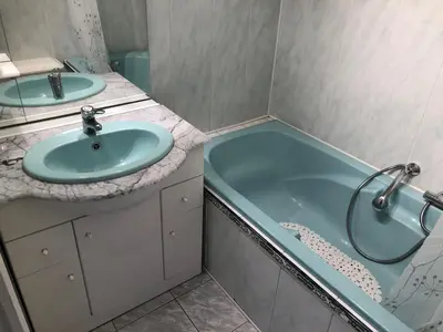 Salle de bains dans l'établissement La Mouette