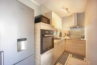 Cuisine ou kitchenette dans l'établissement Galene