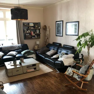 Coin salon dans l'établissement Villa des Roses