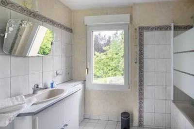 Salle de bains dans l'établissement Le Clos Saint-Pierre