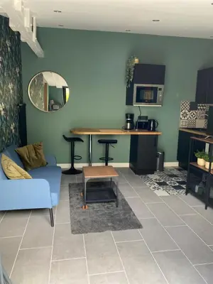 Coin salon dans l'établissement Au rythme des vagues
