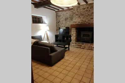 Coin salon dans l'établissement Le Portail Du Mont