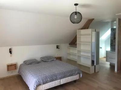 Un ou plusieurs lits dans un hébergement de l'établissement Fakarava, gîte en ville au calme
