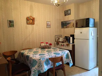 Cuisine ou kitchenette dans l'établissement Les Galets