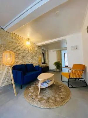 Coin salon dans l'établissement Chambres d'hôtes Le Maroni