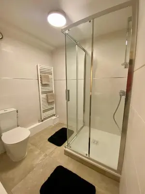 Salle de bains dans l'établissement Chambres d'hôtes Le Maroni