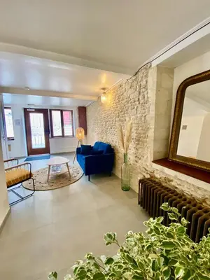 Coin salon dans l'établissement Chambres d'hôtes Le Maroni