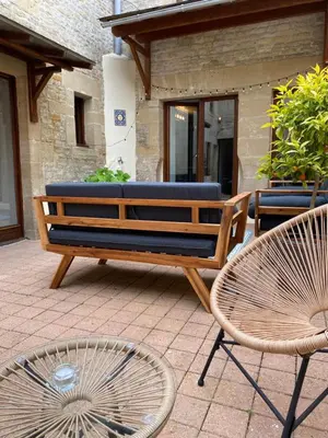 Terrasse ou espace extérieur de l'établissement Chambres d'hôtes Le Maroni