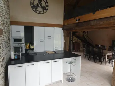 Cuisine ou kitchenette dans l'établissement Gite de la Motte