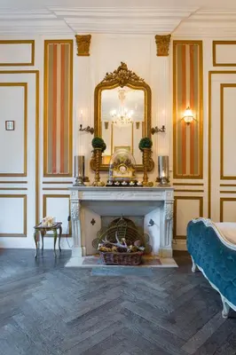 Coin salon dans l'établissement Chateau Le Val