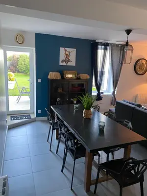 Coin salon dans l'établissement La bigardiere