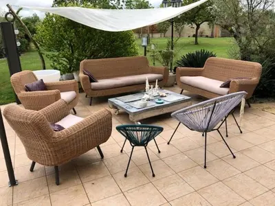 Coin salon dans l'établissement Domaine 