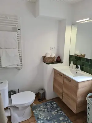 Salle de bains dans l'établissement La Maison des Tilleuls