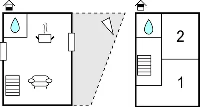 Plan de l'établissement 2 Bedroom Awesome Home In Morsalines