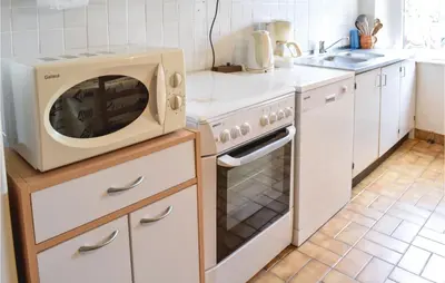 Cuisine ou kitchenette dans l'établissement Cozy Home In Lestre With Wifi