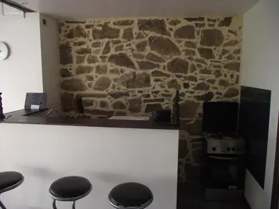 Coin salon dans l'établissement La campagne au pied du MT ST MICHEL
